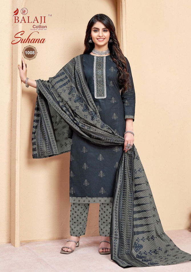 Suhana Vol 1 By Balaji Printed Cotton Churidar Dress Material Wholesalers In Delhi